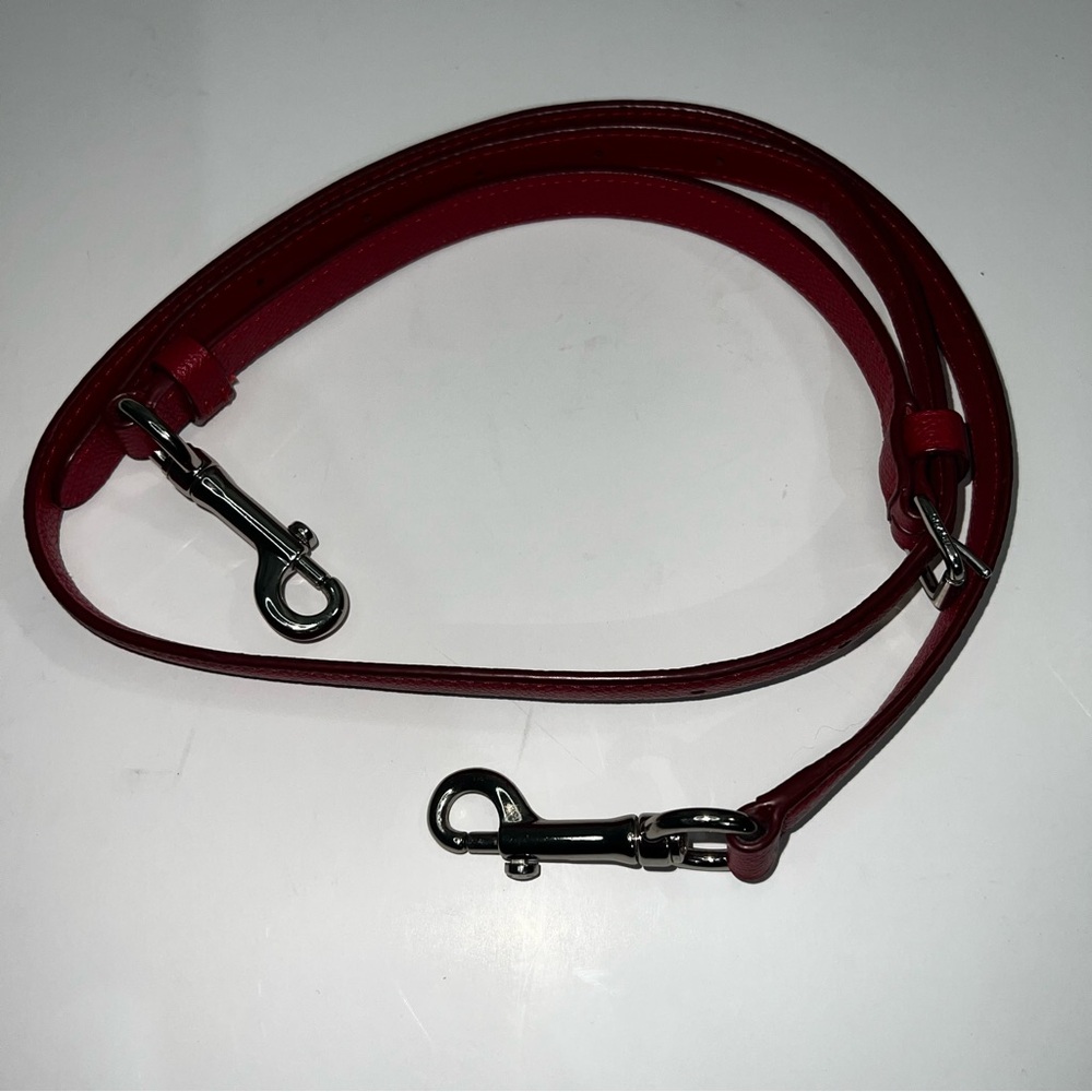 Coach Authentic Red Adjustable Thin Leather Purse… - image 2